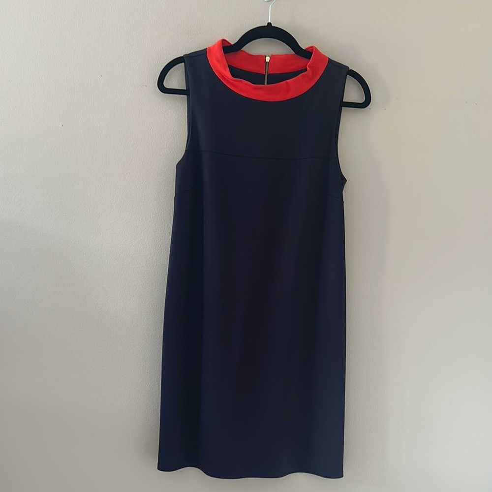 Jude Connally Navy and Red Mini Dress